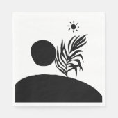 boho bohemian floral sun moon servet (Voorkant)