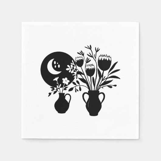 Boho bohemian floral sun moon servet (Voorkant)