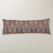BOHO Bohemian India Paisley Tribal Paarse Blauw Lichaamskussen (Achterkant)