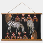 Boho Bohemian Modern Art Animals Zebras Wall Decor Hangend Wandkleed (Voorkant)