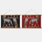Boho Bohemian Modern Art Animals Zebras Wall Decor Hangend Wandkleed (Dubbel)