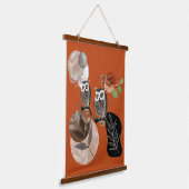 Boho Bohemian Modern Art is eigenaar van Natuur vo Hangend Wandkleed (Gebogen)