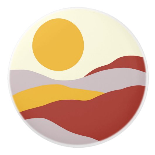 Boho bohemian N4 Keramische Knop (Voorkant)