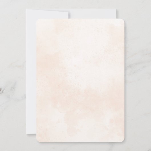 Boho Bohemian Pampas Baby shower Kaart (Achterkant)