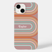 Boho Bohemian Pastel Regenboog Mauve Achtergrond Case-Mate iPhone Case (Achterkant)