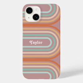 Boho Bohemian Pastel Regenboog Mauve Achtergrond Case-Mate iPhone 14 Hoesje