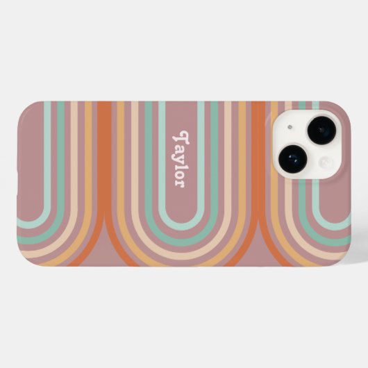 Boho Bohemian Pastel Regenboog Mauve Achtergrond Case-Mate iPhone Case (Achterkant (horizontaal))