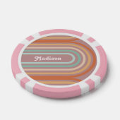 Boho Bohemian Pastel Regenboog Mauve Achtergrond Poker Chips (Enkel)
