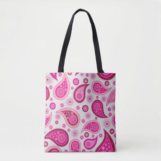 BOHO BOHEMIAN PINK PAISLEY TAS PURSE (Voorkant)