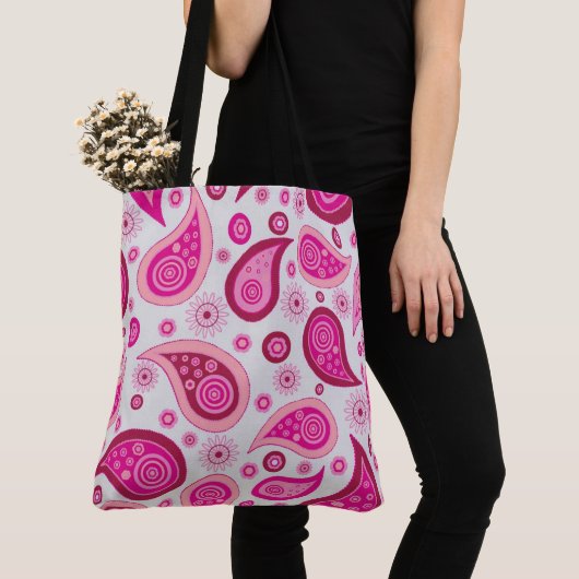 BOHO BOHEMIAN PINK PAISLEY TAS PURSE (Dichtbij)