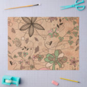 Boho Bohemian Retro Colorful Floral Flowers Tissuepapier (Craft)
