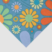 Boho Bohemian Retro Colorful Floral Flowers Tissuepapier (Detail)