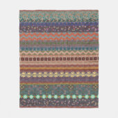 Boho Bohemian Retro Colorful Pattern Fleece Deken (Voorkant)