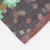 Boho Bohemian Retro Colorful Pattern Fleece Deken (Hoek)