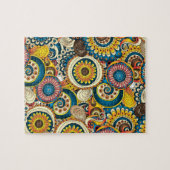 Boho Bohemian Retro Colorful Pattern Legpuzzel (Horizontaal)