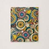 Boho Bohemian Retro Colorful Pattern Legpuzzel (Verticaal)