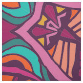 Boho Bohemian Retro Colorful Pattern Stof (Swatch)