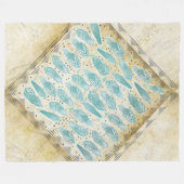 Boho Bohemian Rustic - Abstract vangerpatroon Fleece Deken (Voorkant (Horizontaal))