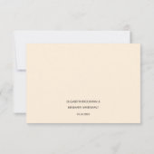 Boho Bohemian Rustic Floral Poppies Huwelijk RSVP Kaartje (Achterkant)