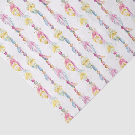 Boho Bohemian waterverf kunstweefsel papier (Detail)