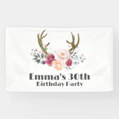 boho, bohemien herten, gewei herten Banner (Horizontaal)