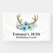 boho, bohemien herten, gewei herten Banner (Horizontaal)