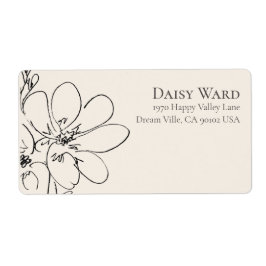 Boho + Bold Crème Wilde Bloem Retouradres Label