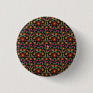 Boho Bold Floral Trivet Ronde Button 3,2 Cm