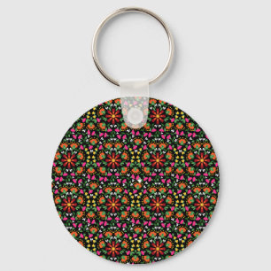 Boho Bold Floral Trivet Sleutelhanger