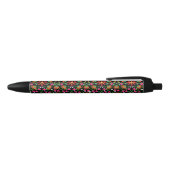 Boho Bold Floral Trivet Zwarte Inkt Pen (Bovenkant)