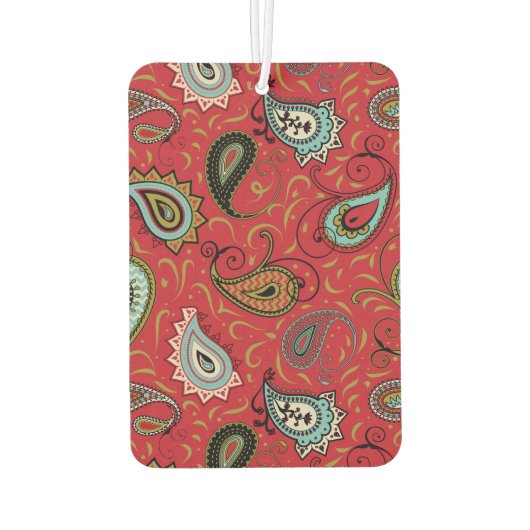 Boho Bold Paisley Beauty tweezijdige patronen Luchtverfrisser (Achterkant)