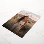 Boho Boog Afstudeerfoto Folie Uitnodiging (Gedraaid)