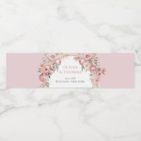 Boho boog blush pioenen pampas gras eucalyptus