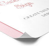 Boho boog blush pioenrozen pampas gras Aangepast t Poster (Hoek)