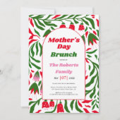 Boho boog folklore Moederdag brunch Kaart (Voorkant)