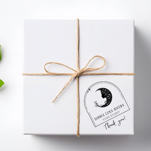 Boho Boog Hemelse Halve Maan Dank Je Rubberstempel