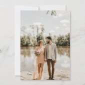 Boho Boog Kalender Bewaar de Datum Uitnodiging (Achterkant)