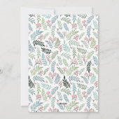 Boho Boog Meer is leuker Zwangerschapsaankondiging Feestdagenkaart (Achterkant)