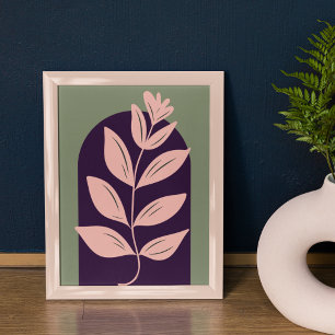 Boho Boog Moderne Kunst Minimalistische Botanische Poster