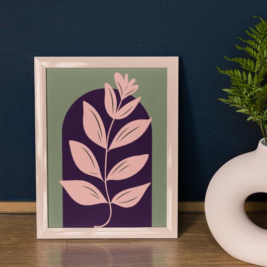 Boho Boog Moderne Kunst Minimalistische Botanische Poster