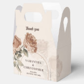 Boho boog neutrale aardse kleuren roestige salie g bedankdoosjes (Geopend)