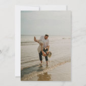 Boho Boog Sterrenhem Pampas Bloemmotief Aards Rust Save The Date (Achterkant)