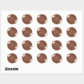 Boho Boog Terracotta Bloemige Bedankt Sticker (Vel)