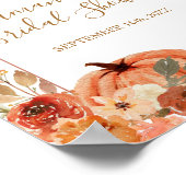 Boho Boog Terracotta Bruidsfeest Welkom Bord Poster (Hoek)