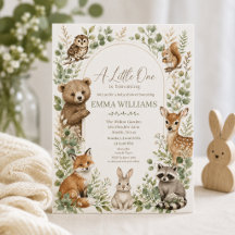 Boho Boog Waterverf Bosdieren Baby Shower