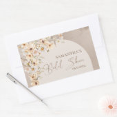 Boho boog zomer Wilde bloem rustieke bruids douche Rechthoekige Sticker (Envelop)