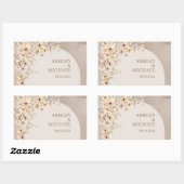 Boho boog zomer Wildflower rustieke bruiloft stick Rechthoekige Sticker (Vel)