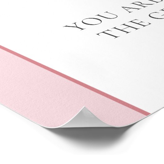 Boho boogblush pioenen Kies een stoel aan weerszij Poster (Hoek)