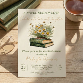 Boho Book Lover Floral vrijgezellenfeest Kaart