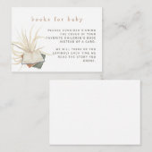 Boho Books for baby Baby shower Informatiekaartje (Voorkant / Achterkant)
